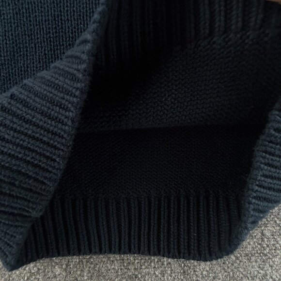 Polo Jeans Ralph Lauren Flag Sweater Knit Large Blue Embroidered Turtleneck - Picture 10 of 16